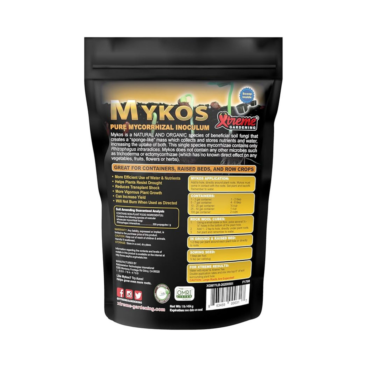 Xtreme Gardening MYKOS Pure Mycorrhizal Inoculum