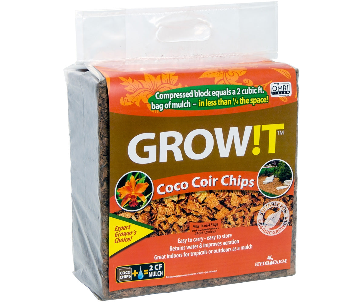 Growit Coco Husk Chip Block 4.5 kg (Oversized)