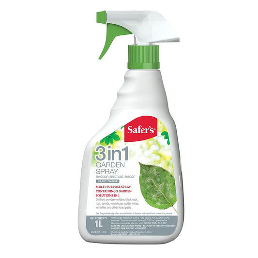 Safers 3 in 1 Garden Spray 1L Ready to Use