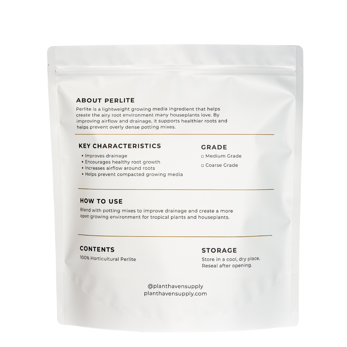 Perlite (Medium and Coarse)